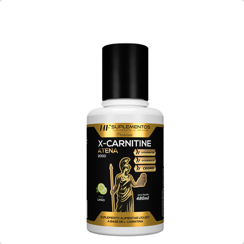 X-CARNITINE ATENA 2300 + CROMO 480ML LIMÃO HF SUPLEMENTS