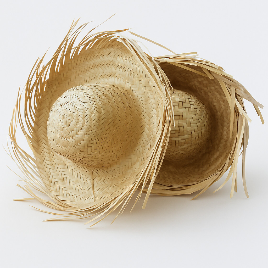 Kit 10 Chapéu Masculino Desfiado De Palha Festa Junina São João