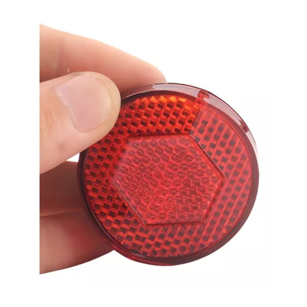 Sinalizador Refletor Bicicleta Olho de Gato Vermelho Branco bike