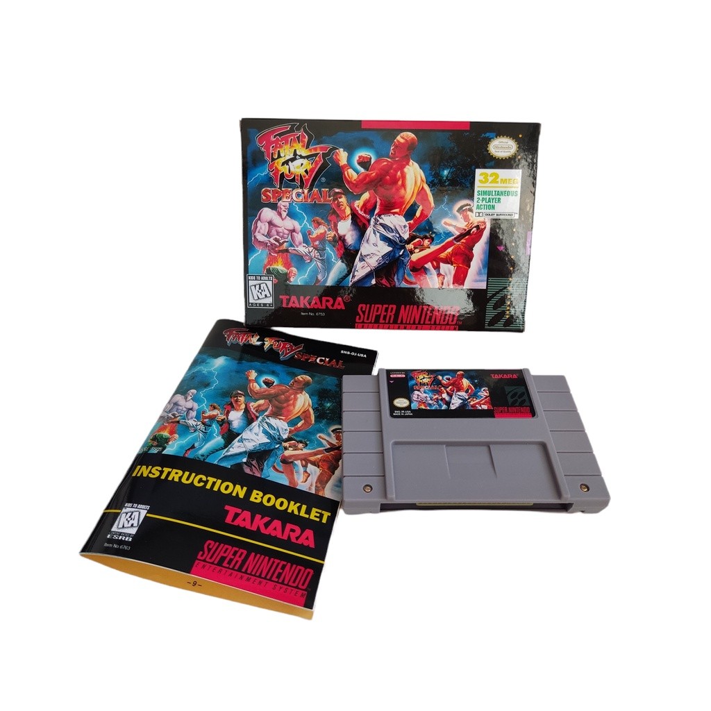 Jogo Fatal Fury special para super nintendo com caixa e manual completo novo
