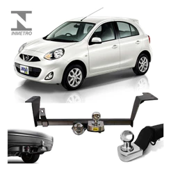 Engate Nissan March 2011 A 2014 700kg Reboque Kit pleto tOP