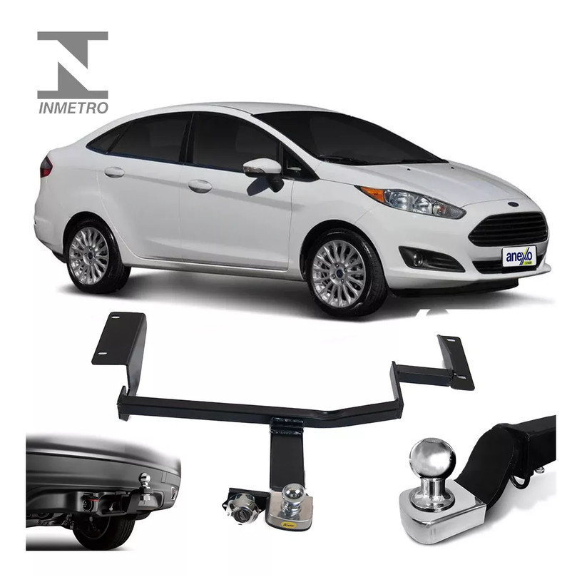 Engate Reboque Rabicho Fixo Ford New Fiesta Sedan 2013 2014 2015 2016 2017 2018 FO2041 tOP