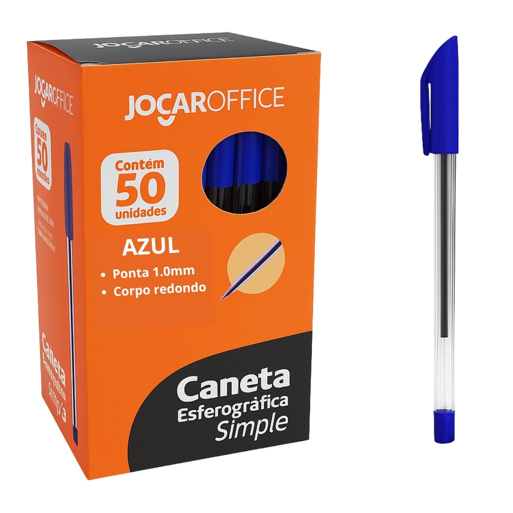 Caneta Ponta Esferográfica Ponta Média c/ 50 Atacado Revenda