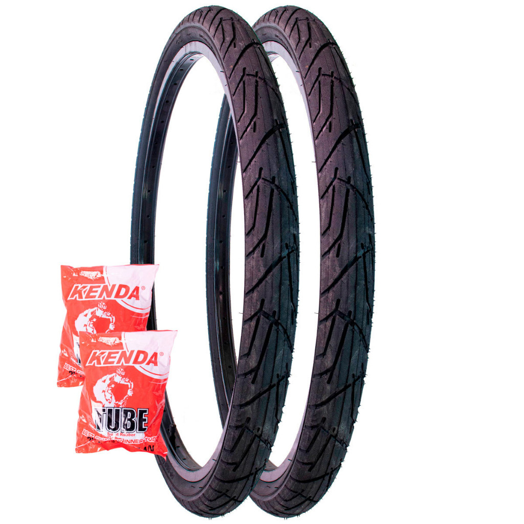 Par Pneu Bike Praieiro Levorin Aro 26x1.95 + 2 Camaras Kenda