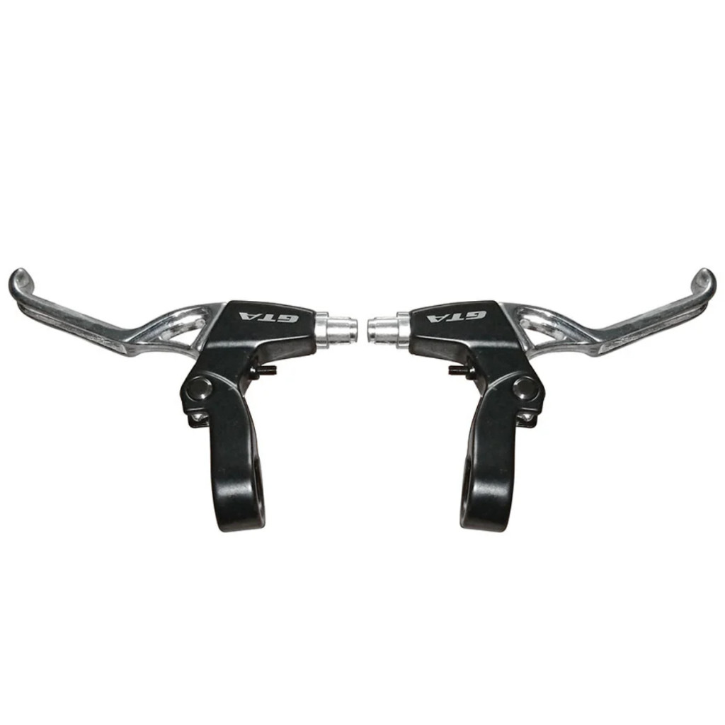 Manete De Freio Cromado Bike Maçaneta V-brake Gta Alumínio Par em Oferta na Shopee