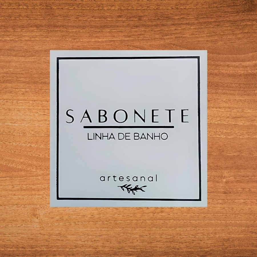 Adesivo Quadrado Decorativo Sabonete Black - 4x4cm - 20 unidades - Stickr - Rizzo em Oferta na Shopee