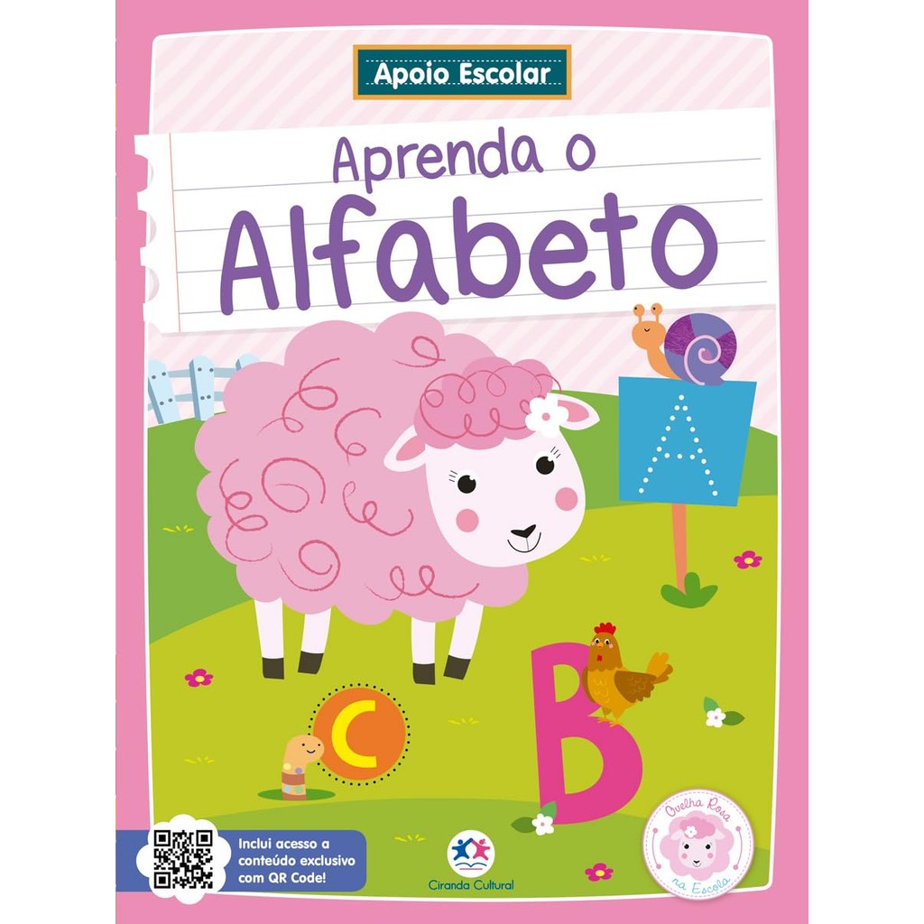 Apoio Escolar | Aprenda o Alfabeto: Ovelha Rosa na Escola