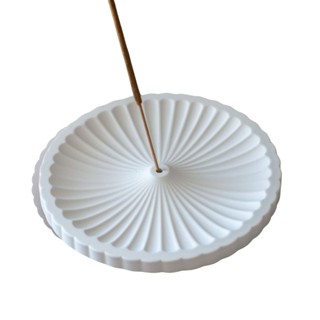 Porta Incenso Redondo Listras Artesanal 11cm Em Cimento em Oferta na Shopee