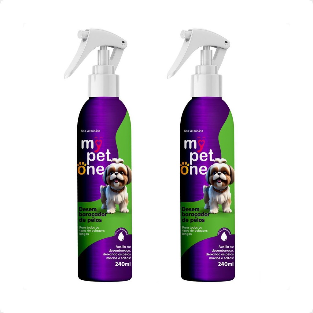 Kit 2 Desembaraçador Premium de Pelos 240mL - Mypetone em Oferta na Shopee