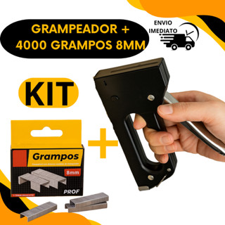 Grampeador Tapeceiro Alta Pressão Manual Grampos 8MM Madeira Estofado Couro em Oferta na Shopee