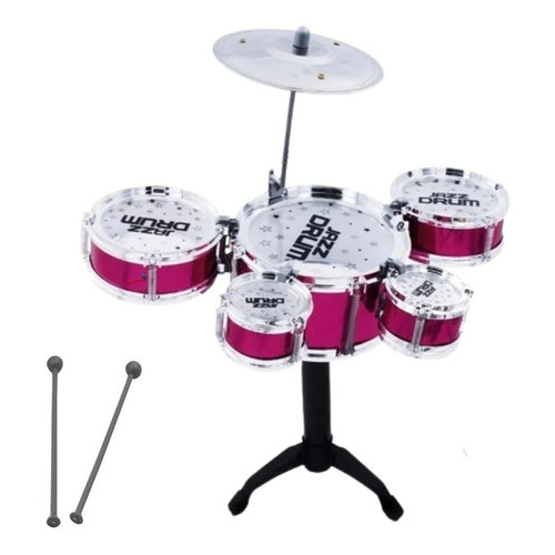 Mini Bateria Infantil Importway Com 5 Tambores 