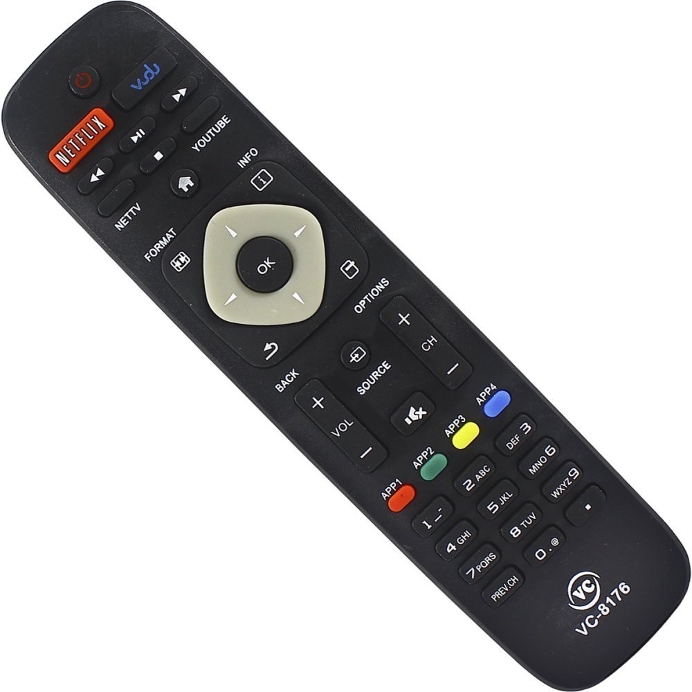 Controle Remoto Compatível philips Led 40PFG5100/78 Smart 4K