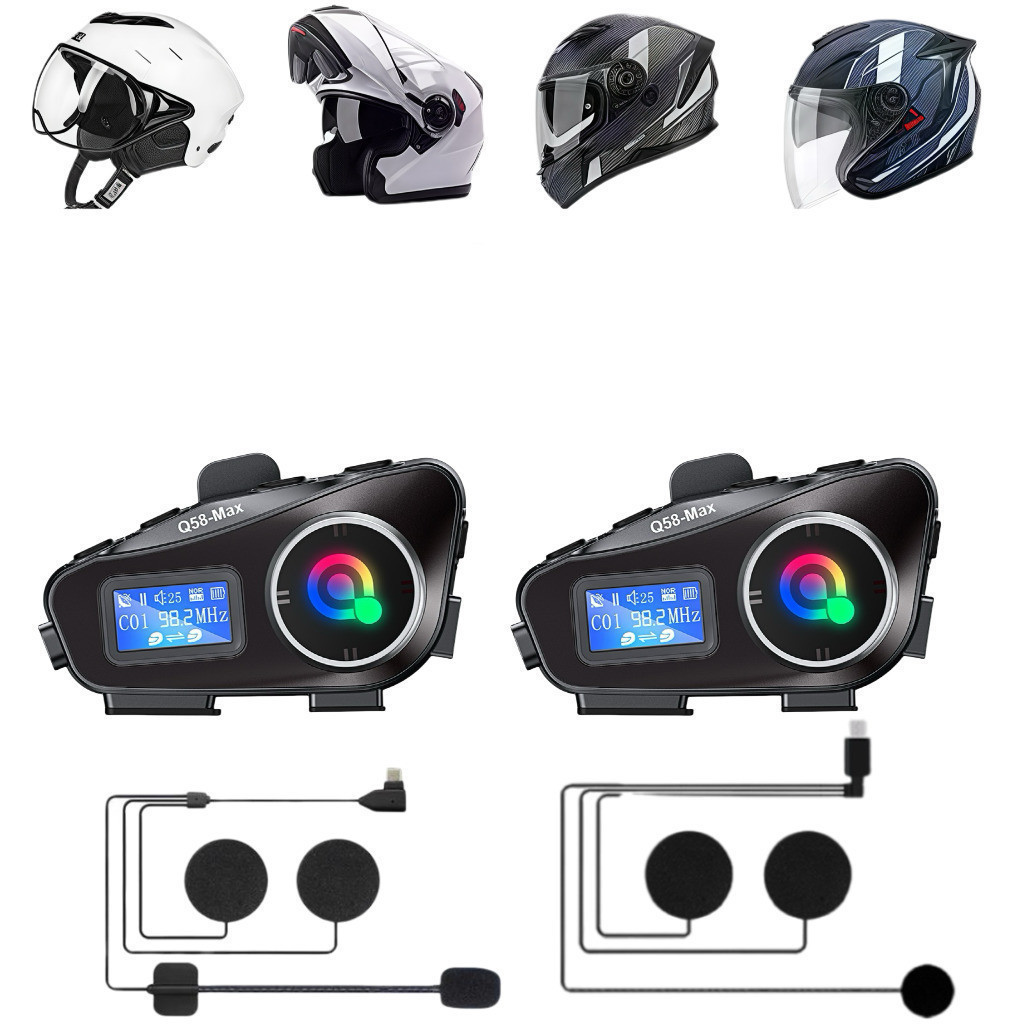 Fone de Ouvido de Capacete Moto Bluetrooth Controle De Voz em Oferta na Shopee