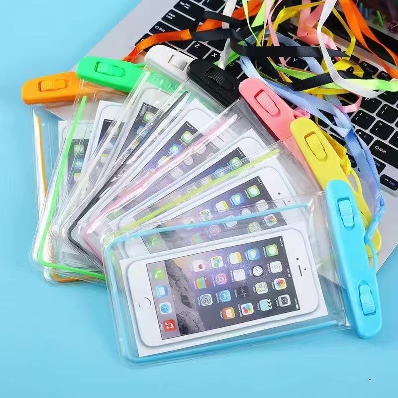 Kit Capa Prova D'água Transparente Universal Para Celulares e Objetos 6.6 Plegadas Praia Piscina Motoboy Ciclista Bike