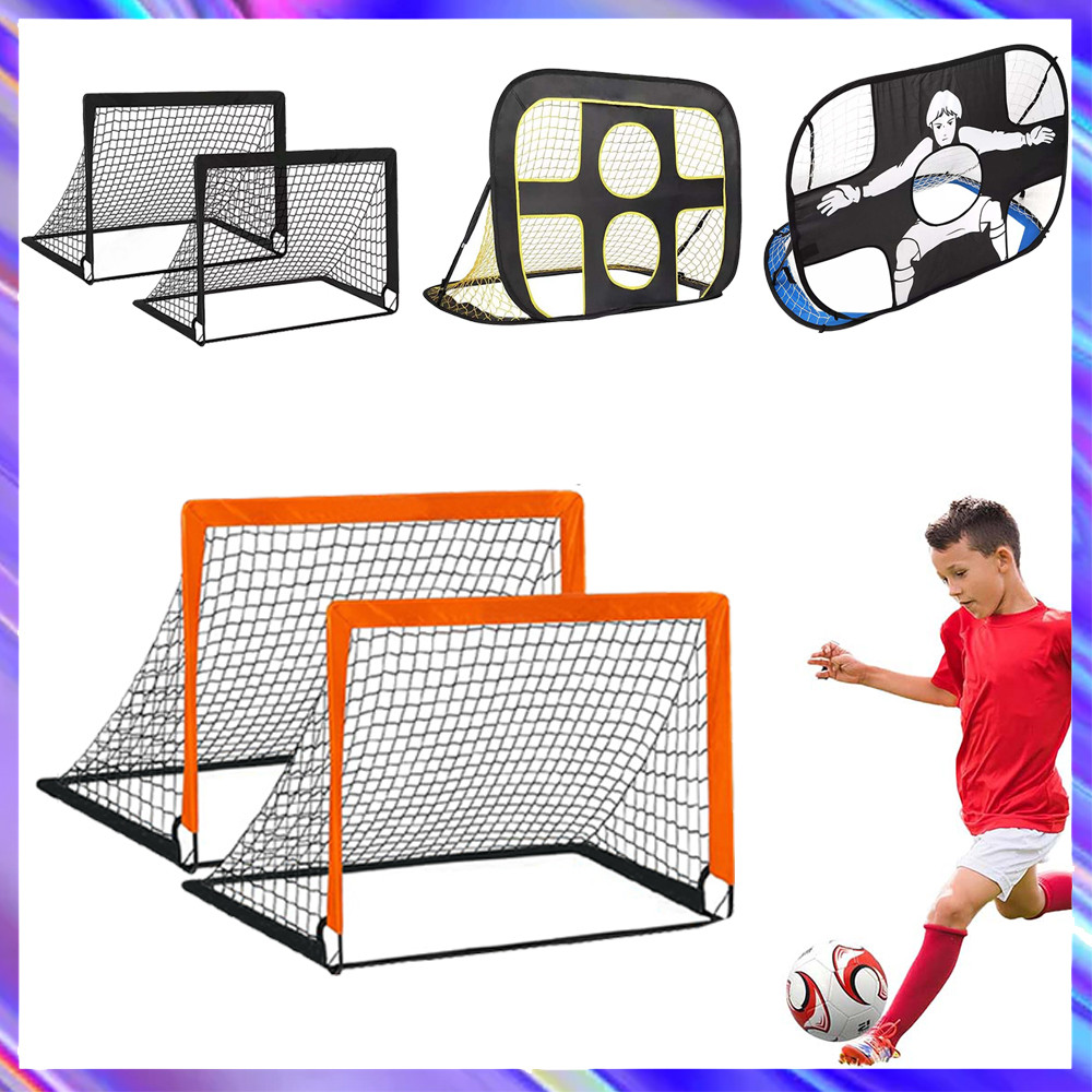 Rede de gol Pop-Up de futebol infantil 2 em 1 para treinamento de futebol