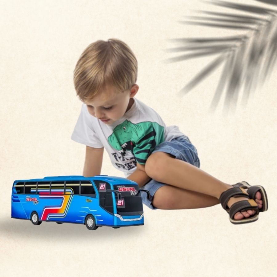 Brinquedo Copa Truck Original Ônibus Iveco Corrida- Usual Brinquedos