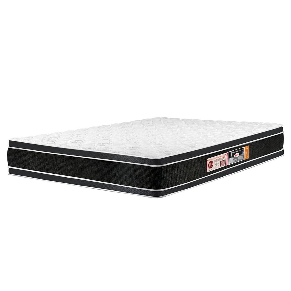 Colchão Queen Double Face Black & White Air D33 158x198x27cm - Castor em Oferta na Shopee