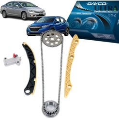 Kit Corrente Comando Distribuição Honda Civic HRV 1.8 16V (Dayco KTC1208)