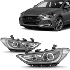 Farol Elantra 2017 2018 Led