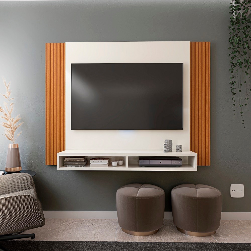 Painel para TV até 43 polegadas com Nicho Design Moderno Tokyo em Oferta na Shopee