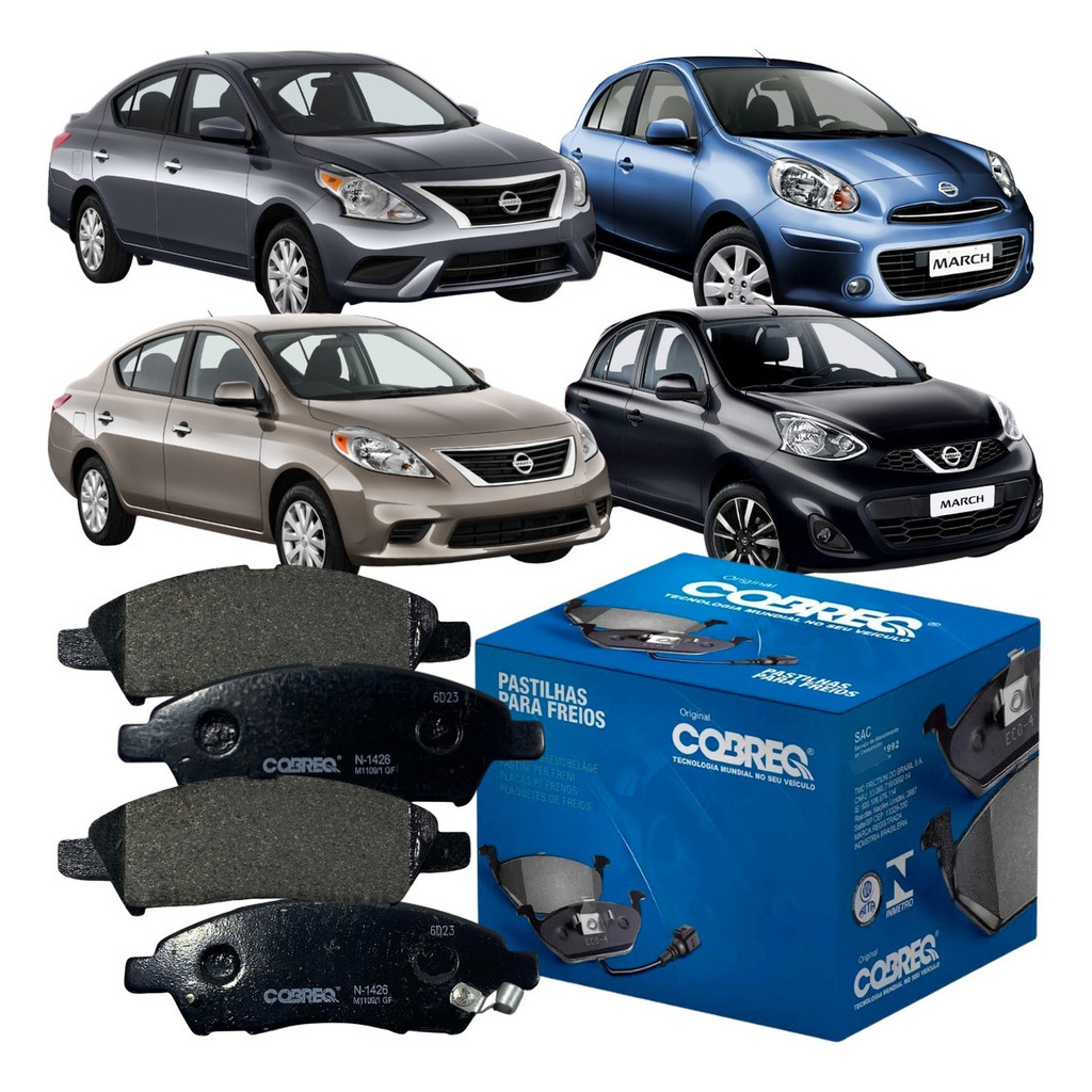 Pastilha Freio Dianteiro Original Cobreq Nissan March Versa