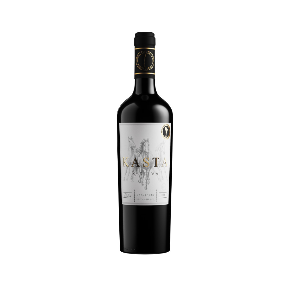 VINHO CHILENO KASTA RESERVA TINTO CAB SAUVIGNON CARM 750ML