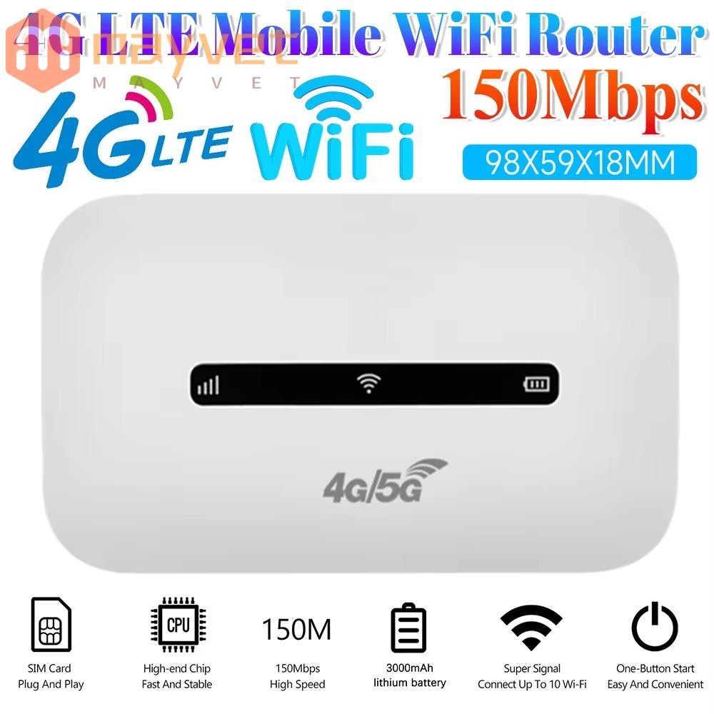 Roteador Hotspot MAYVET 4G LTE , Mini WiFi De Bolso De 3000mAh , Ponto De Acesso Móvel 150 Mbps