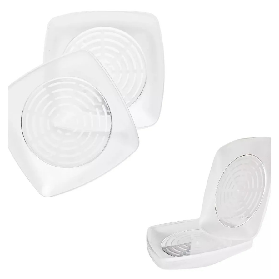 20 Pratos Acrílico Quadrado Refeição Descartável Resistente Prato Square Pratinho para Churrasco Festas Sobremesa