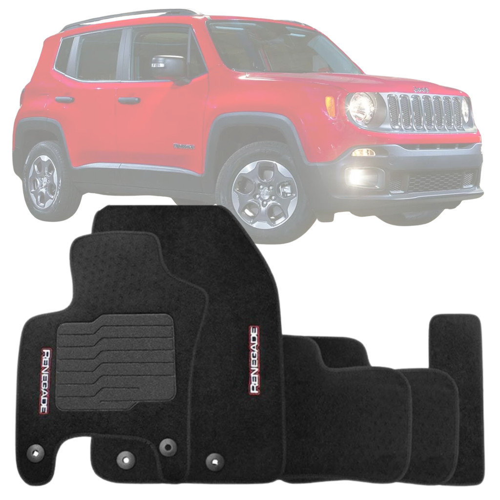 JOGO DE TAPETE CARPETE JEEP RENEGADE 2015 2016 2017 2018 /20