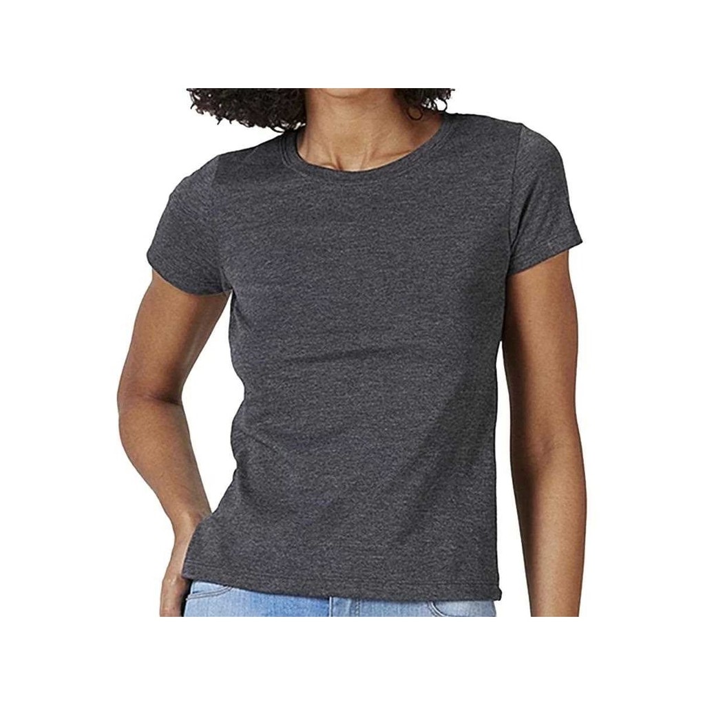 Blusinha Hering Feminina Meia Manga 0241 Mescla Chumbo