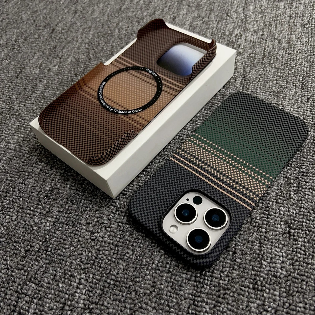 Slim Sem Moldura De Fibra De Carbono Pôr Do Sol Padrão PC Para Caso Magnético IPhone16 Plus 15 14 13 12 Pro Max Capa De em Oferta na Shopee