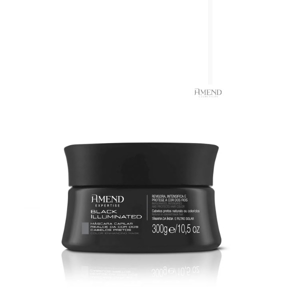 Amend Black Illuminated Realce da Cor Mascara Tonalizante 300g em Oferta na Shopee