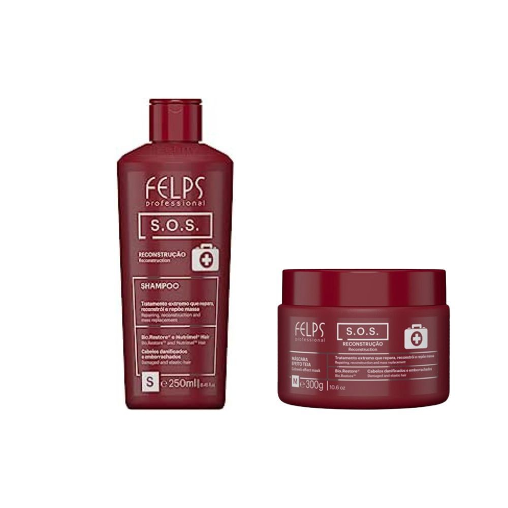 Kit Felps SOS Shampoo 250ml + Mascara 300g
