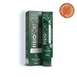 Kit c/ 6 Pomada Massageadora Fisiofort (Fisioforte) Verde 150g - Bio Instinto