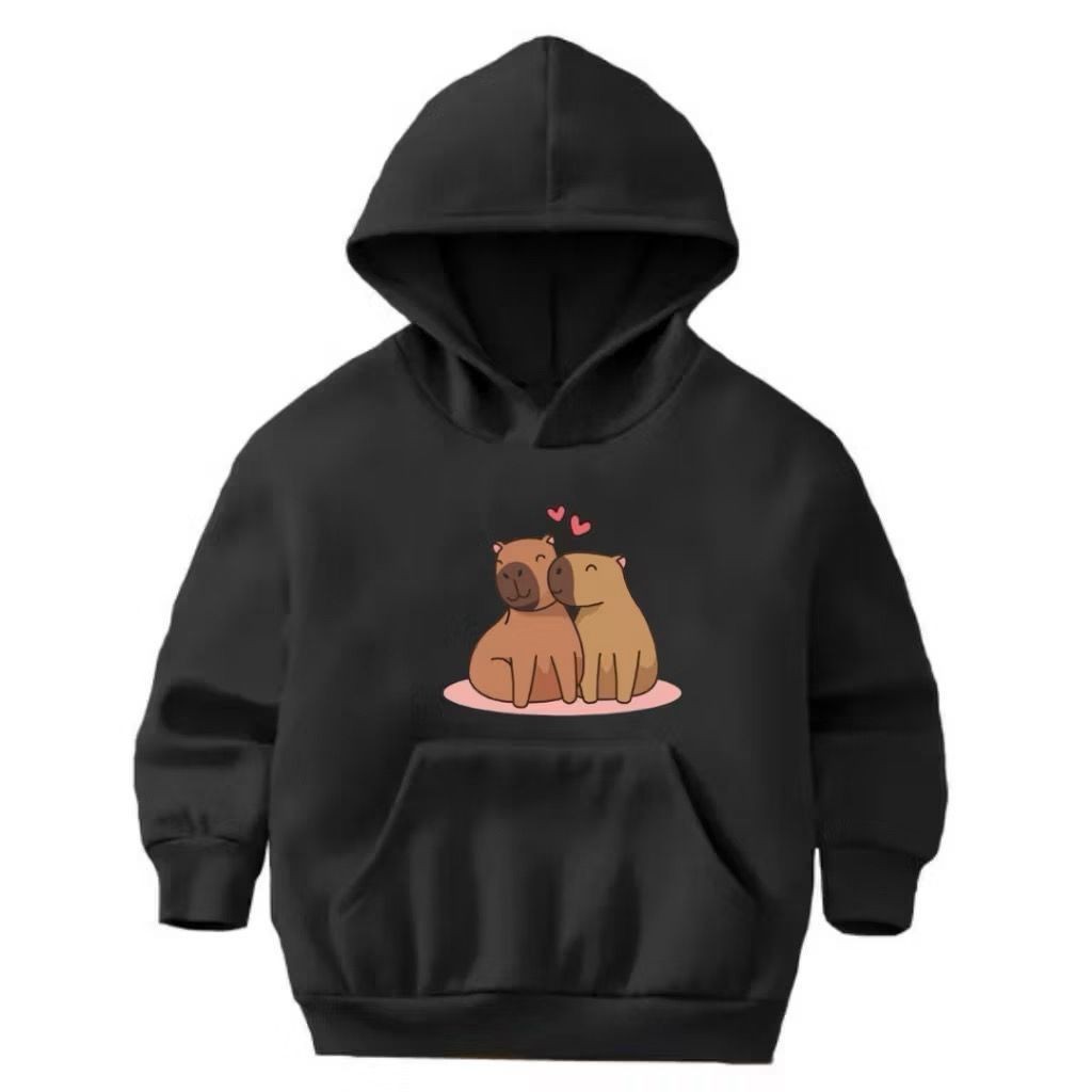 Moletom Infantil Com Capuz Unissex Blusa De Frio Para Criança Canguru Estampado Menina Menino