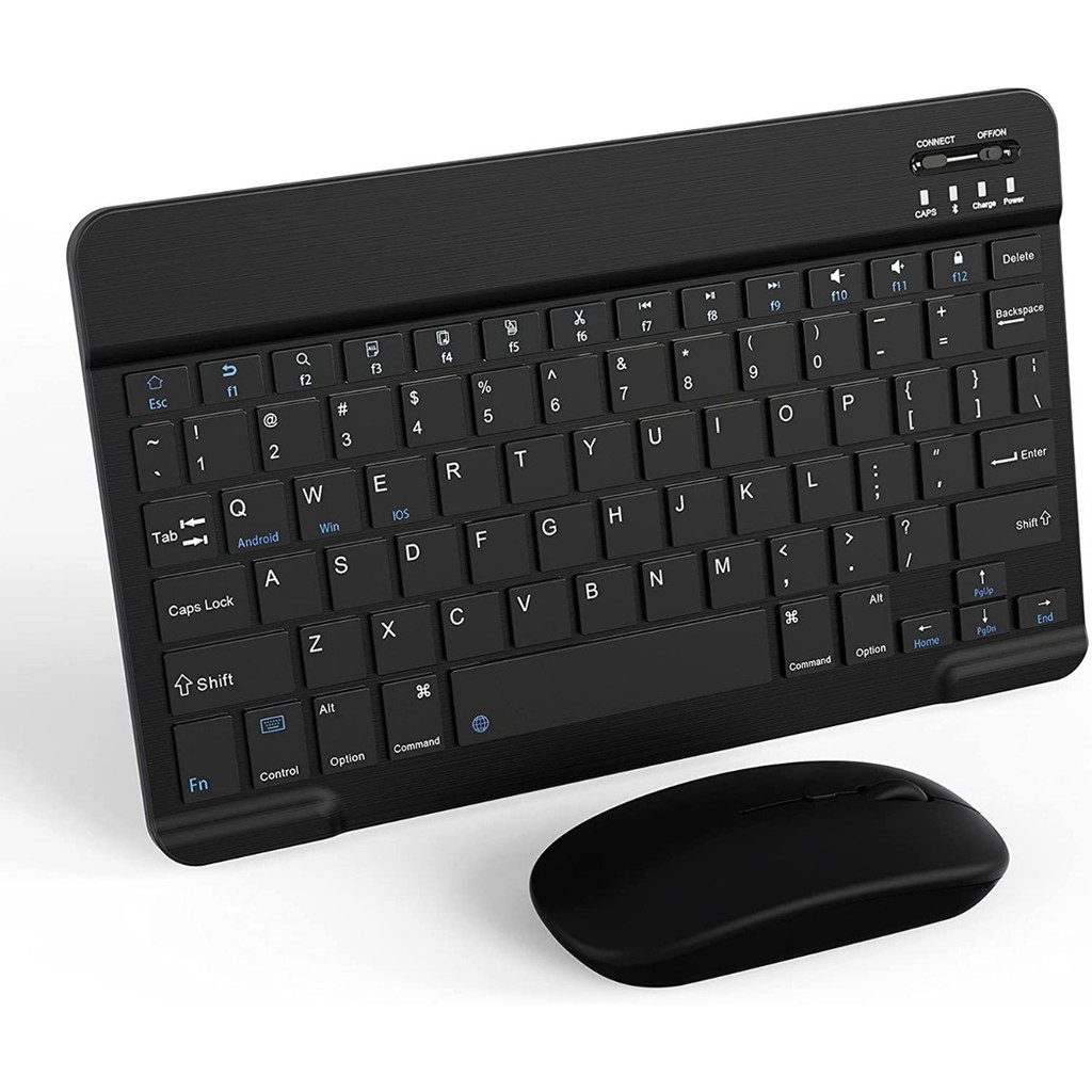 Teclado Abnt2 + Mouse Bluetooth Para Motorola Moto Tab G70
