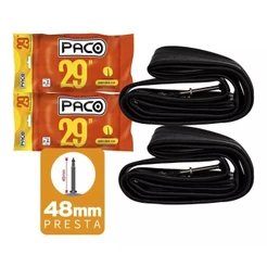Par Camara De Ar Bicicleta Aro 29 X 1.95/2.125 Válvula Presta Bico Fino
