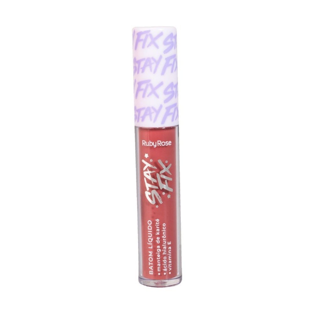 Batom Líquido Stay Fix Ruby Rose Alya Cs70 - Beauty