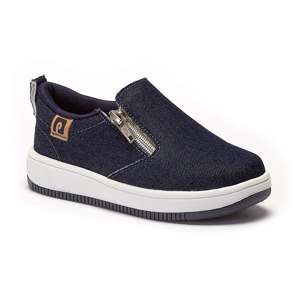 Tênis Slip on Infantil Masculino Bicolor Jeans Pequito em Oferta na Shopee