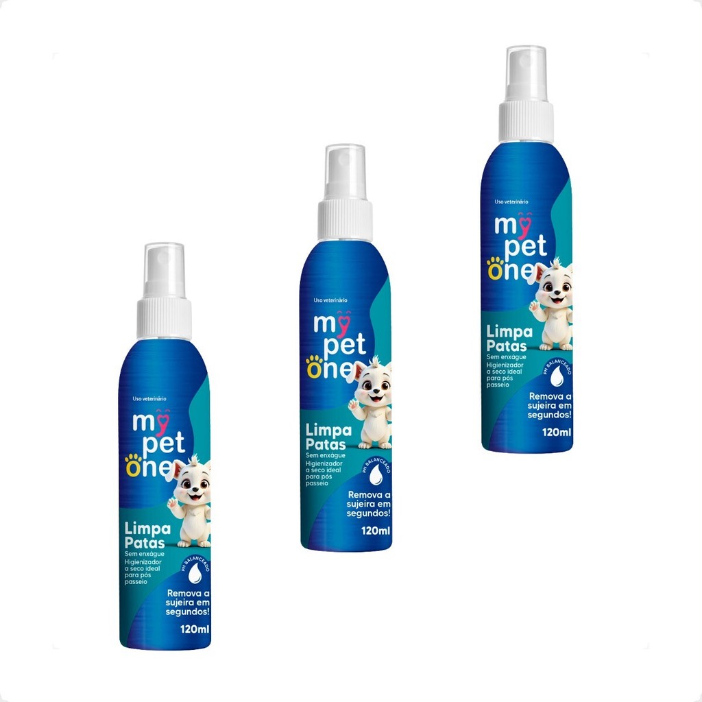 Kit 3 Limpa Patas Mypetone - 120mL em Oferta na Shopee