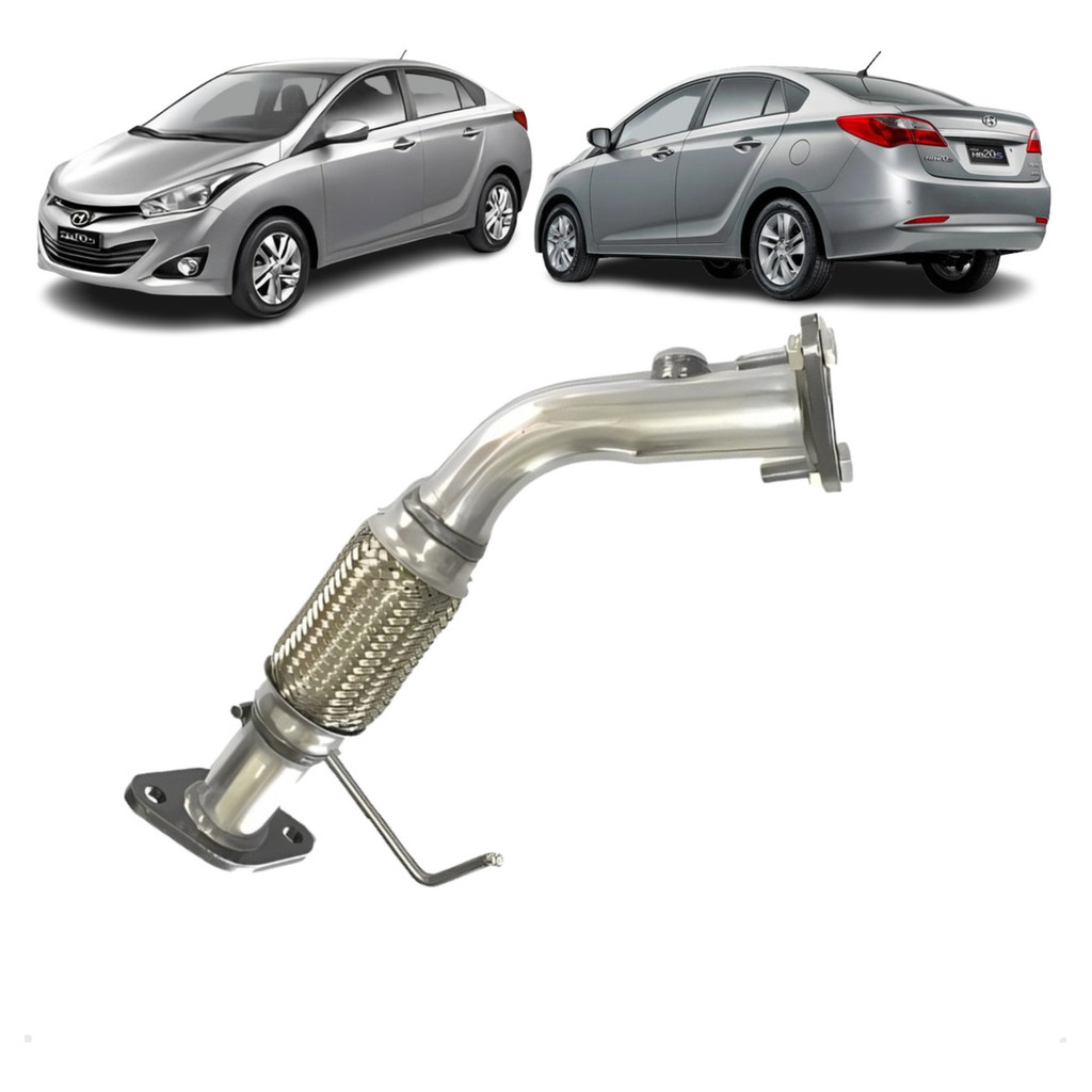 Tubo Malha Flexível Hb20 Hatch Sedan 1.0 2013 14 15 16 17 18