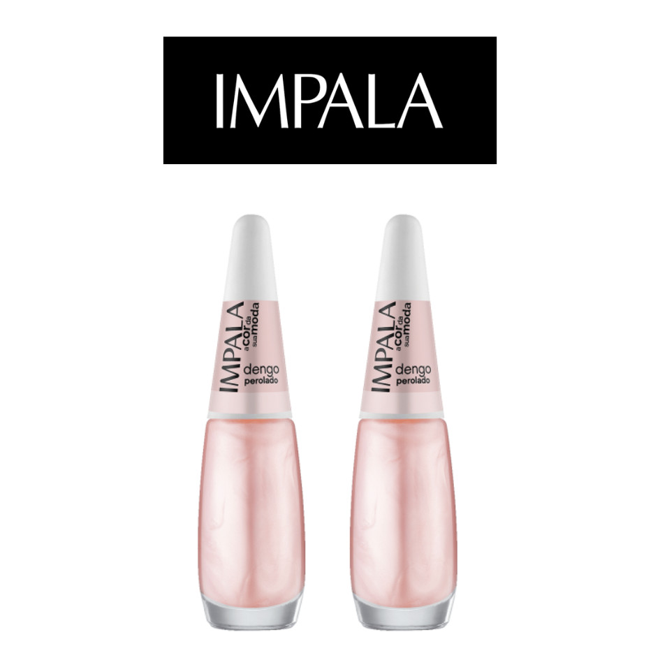 2 ESMALTES IMPALA A COR DA MODA PEROLADO DENGO