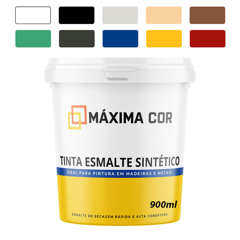 Tinta Esmalte Sintético Metais e Madeira MáximaCor 900ml