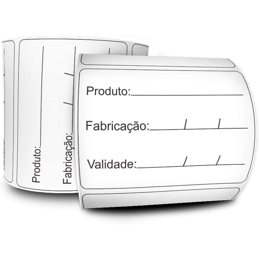 Etiqueta controle de qualidade e validade 5x3 cm para frascos de alimentos rolo com 500 unidades em Oferta na Shopee