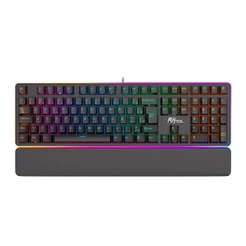 Teclado Mecanico Gamer Royal Kludge RK918, RGB, ABNT2, Switch Red, Preto, RK918-BLAC-H-POR
