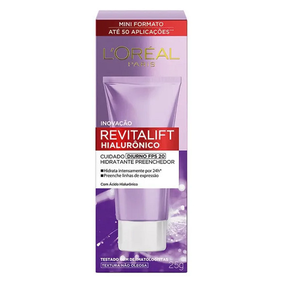 L’Oréal Paris Revitalift Hialurônico FPS 20 Tratamento Diurno Anti-Idade e Hidratante Preenchedor 25g