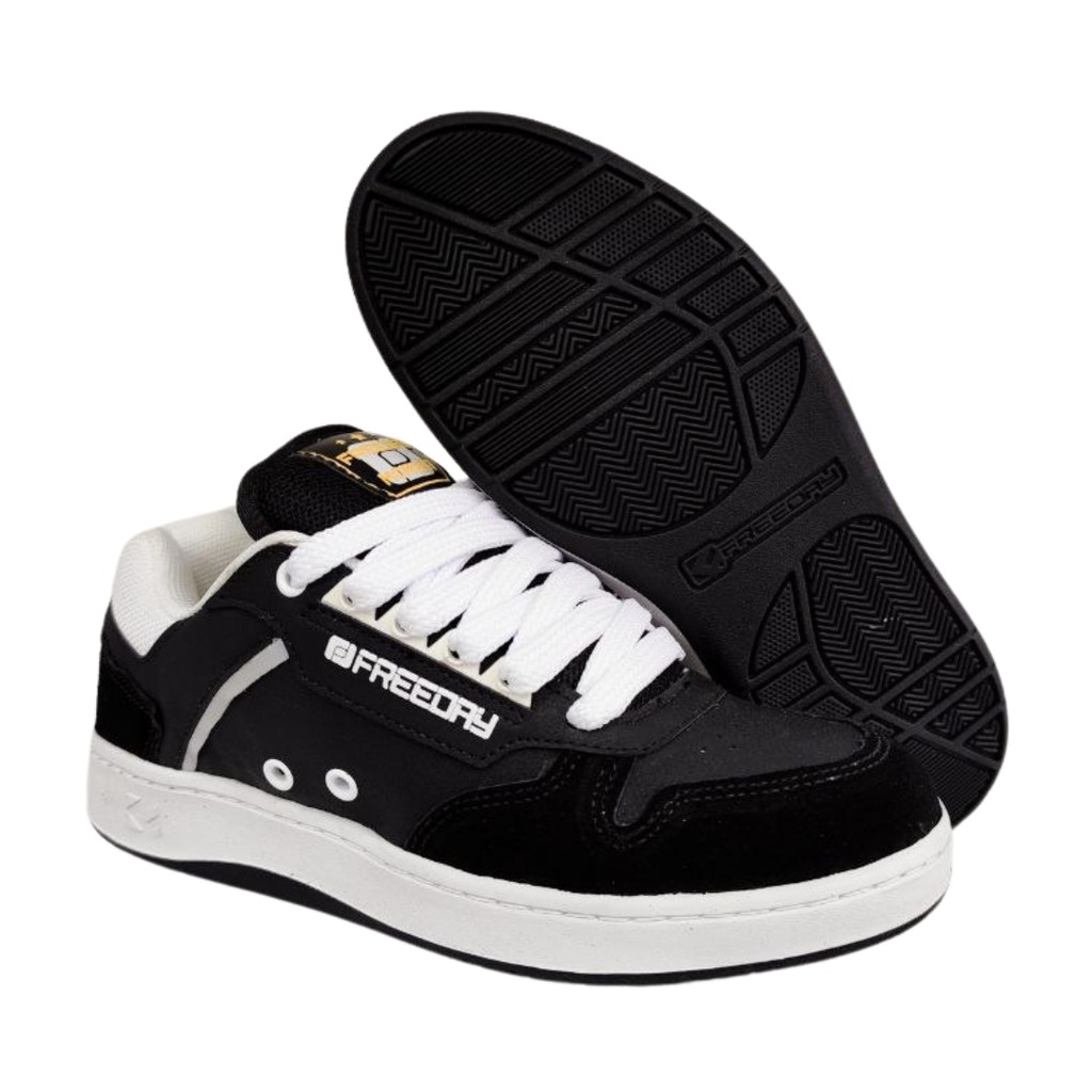 Tênis Freeday Moment Preto/Branco FR32006