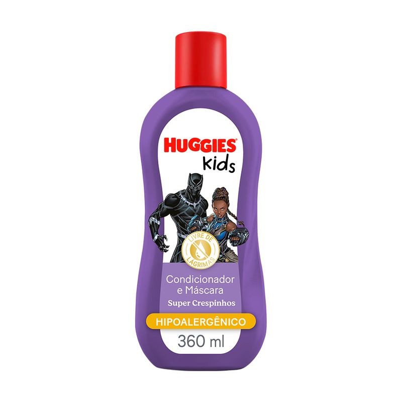 Condicionador Huggies Kids Super Crespinhos - Pantera Negra 360 ml em Oferta na Shopee