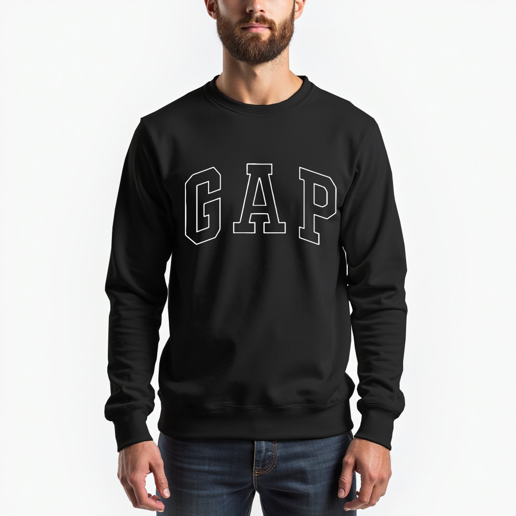 Lindo Blusa de Moletom Gap Casaco Gola Careca Premium
