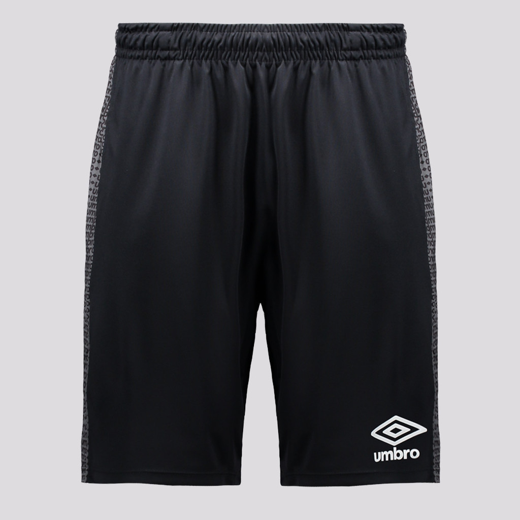 Calção Umbro Maximum Diamond Com Bolso Preto e Branco em Oferta na Shopee